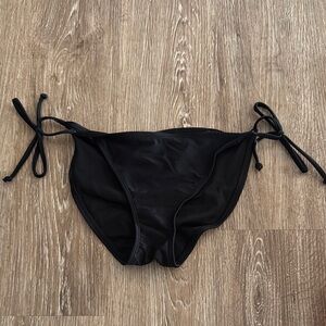 Xhilaration Black Tie-Side Bikini Bottom